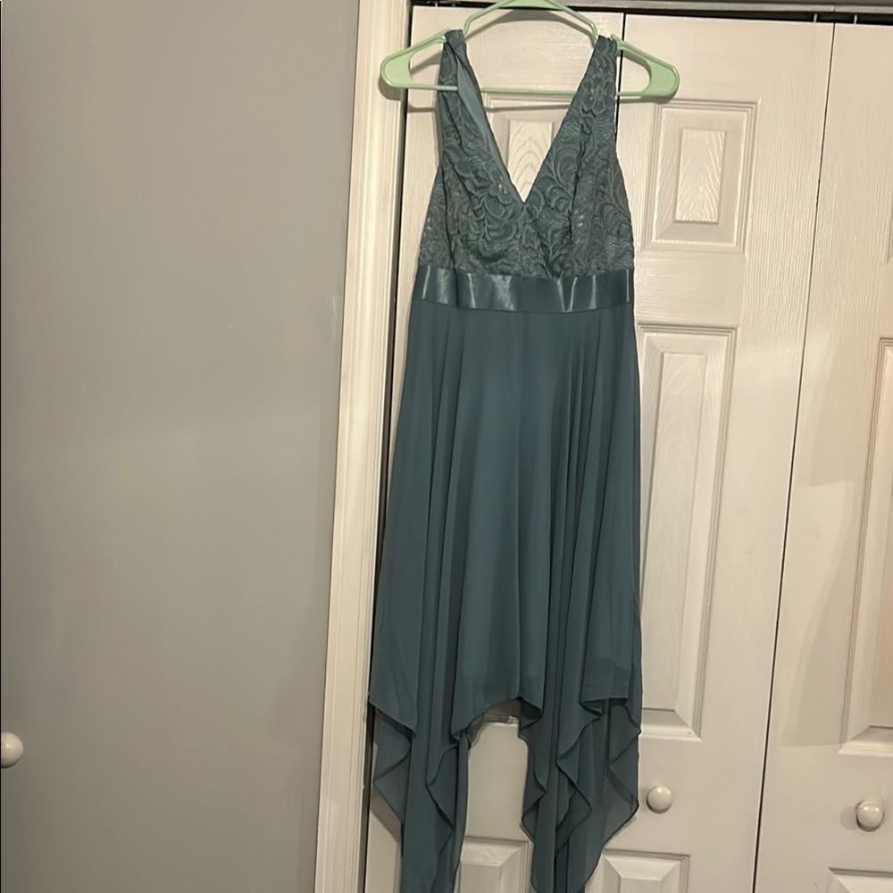 Ever Pretty Green High Low Sundress Halter Sleeveless
